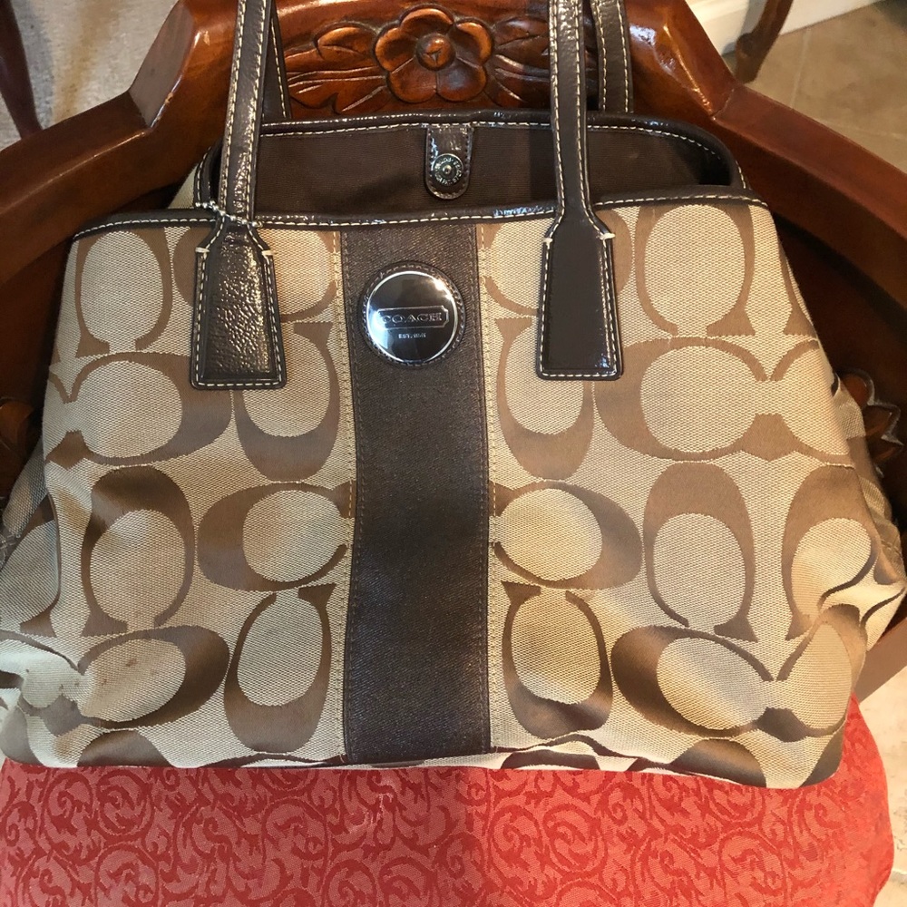 Brown Coach large bag